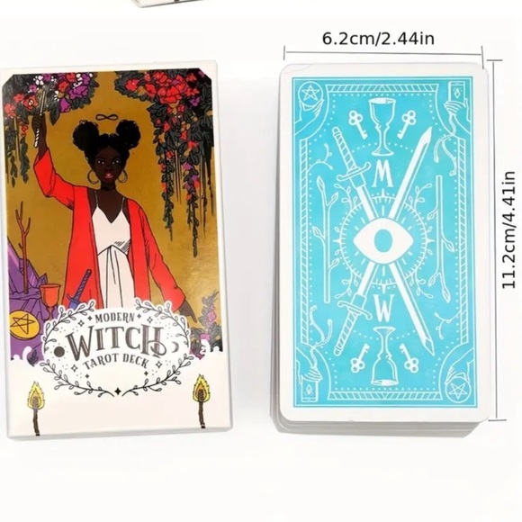 Bundle Modern Witch Tarot Card deck + Black Drawstring Bag Majick design - Picture 2 of 4